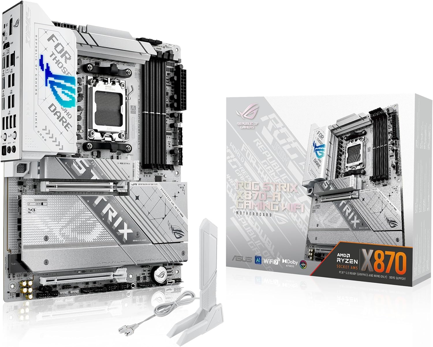 ASUS ROG Strix X870-A Gaming WiFi White Motherboard
