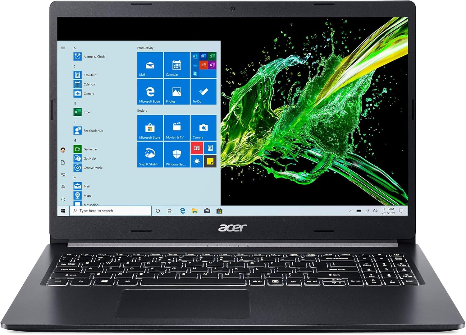 Acer Aspire 5 A515-55-56VK, 15.6" Full HD IPS Display, 10th Gen Intel Core i5-1035G1, 8GB DDR4, 256GB NVMe SSD