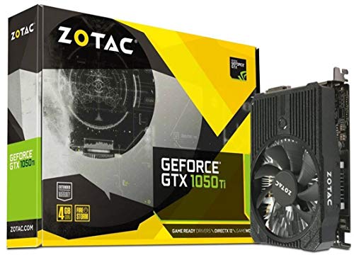 ZOTAC GeForce GTX 1050 Ti Mini, 4GB GDDR5 DisplayPort 128-bit Gaming Graphic Card (ZT-P10510A-10L)