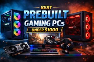 best prebuilt gaming PCs with powerful specs and modern gaming setup ready to use