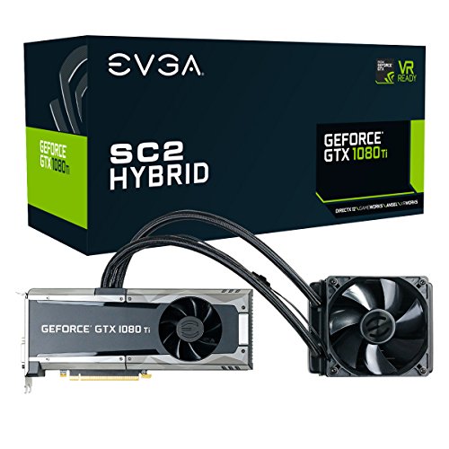 Best Water Cooling Kits For Graphic Cards - EVGA GeForce GTX 1080 Ti SC2 Hybrid Gaming, 11GB GDDR5X, iCX Technology - 9 Thermal Sensors Graphics Card 11G-P4-6598-KR